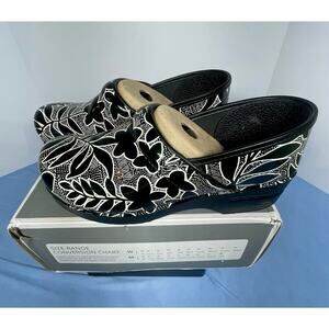 Dansko Womens Professional Patent Metallic Rose Clogs Size 41 EU 10.5-11 US